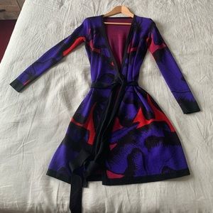 Diane von Furstenberg sweater dress.